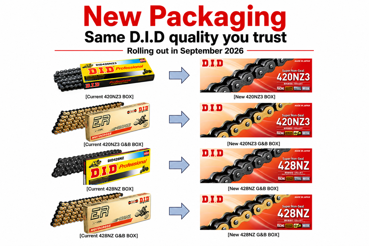New D.I.D Chain Packaging Coming in September 2026
